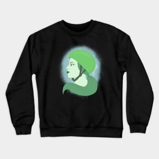 Roller Derby Girl Crewneck Sweatshirt